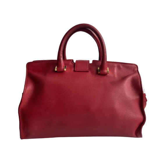 Saint Laurent Cabas Chyc Y-Lock Leather Tote Bag